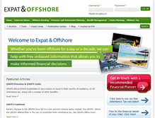 Tablet Screenshot of expatandoffshore.com